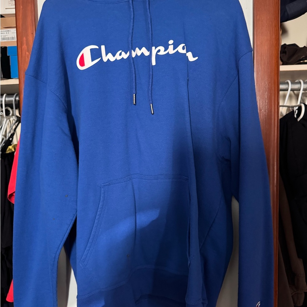 Champion Men's Blue Hoodie and grey(2 hoodies)